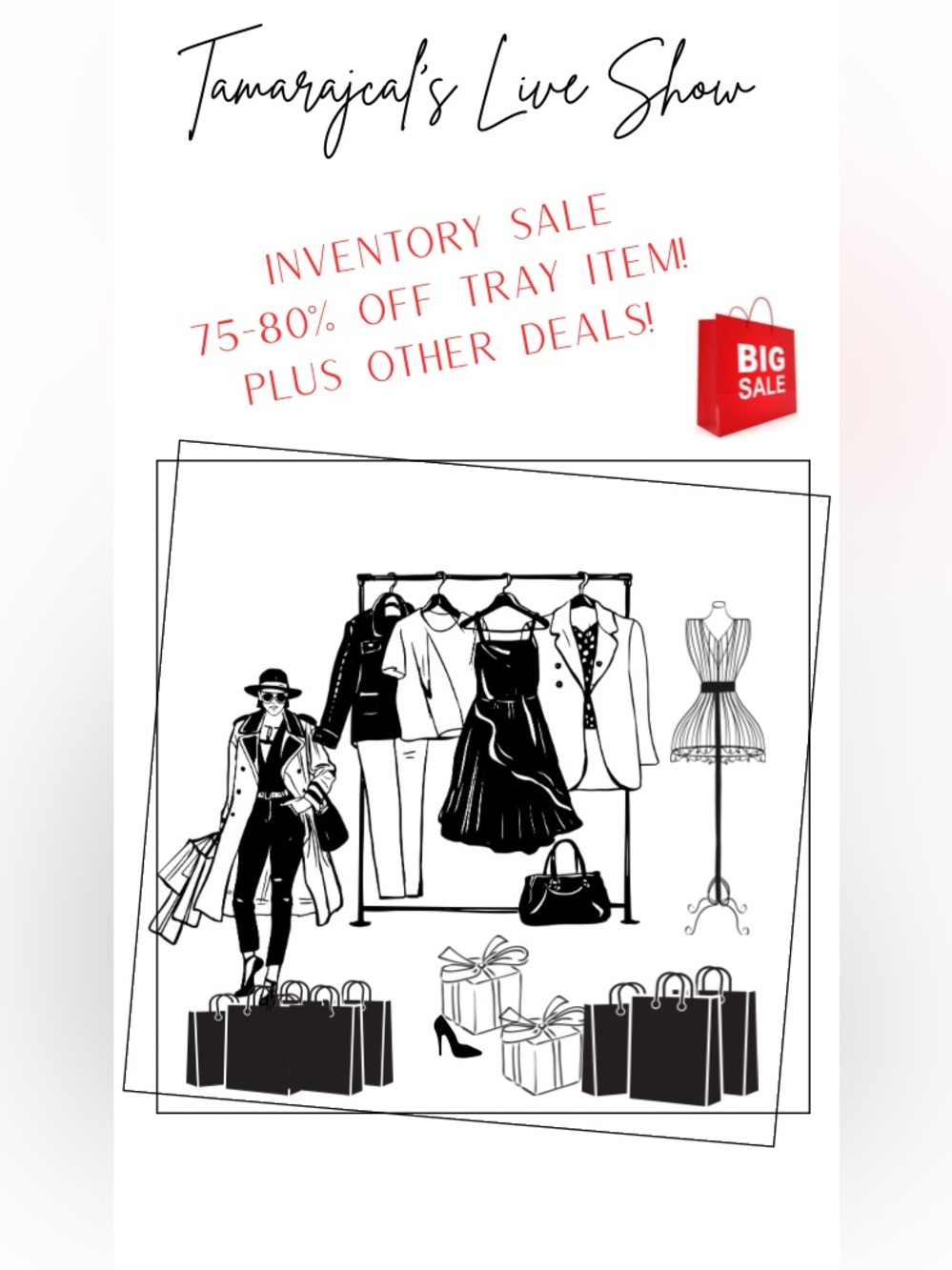 Inventory Sale & More, 75-80% off Tray Items!  SATURDAY JUNE 6, 6PM!!